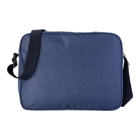 Polyester Laptop Bag In Denim Look Navy Blue | Without Branding