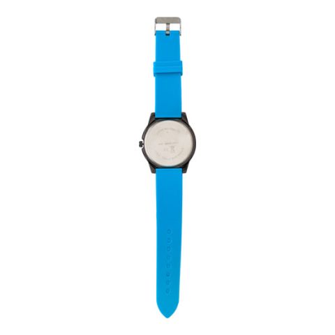 Large, Alloy &amp; Mineral Glass Watch For Men Light Blue | 1-Colour Pad Print