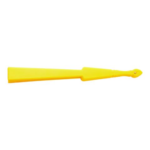 Fabric Hand Held Fan Yellow | Without Branding