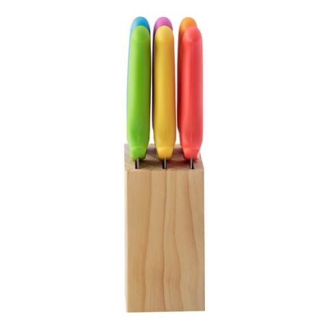 Stainless Steel Seven Piece Steak Knife Set Colourful | Without Branding