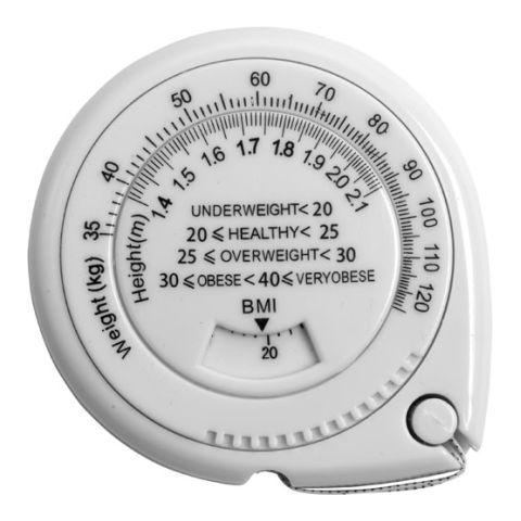 Body Mass Indicator Tape (BMI) 15M White | Without Branding