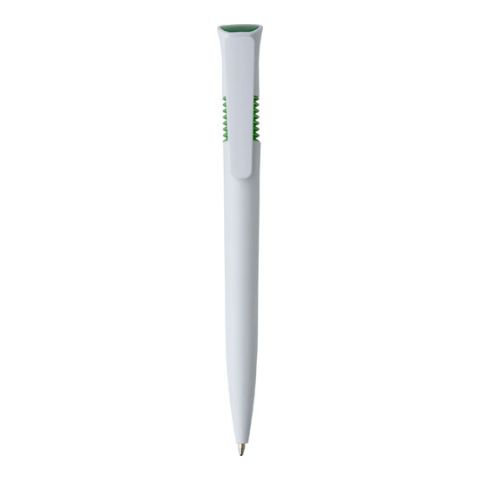 Plastic Ball Pen With Blue Ink White - Green | Without Branding