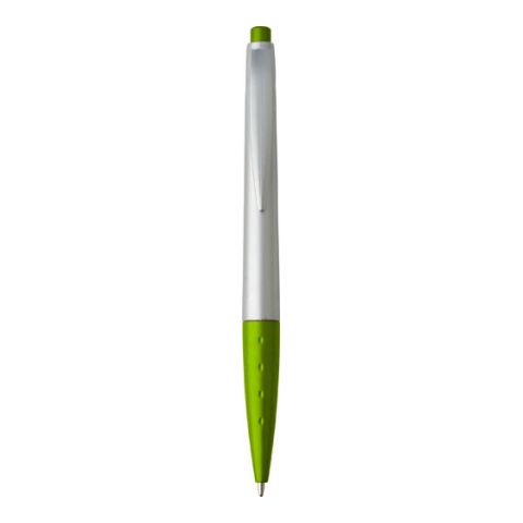 Plastic Ball Pen With Black Ink Silver - Green | Without Branding