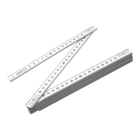 Folding Ruler, 2 Meters White | Without Branding