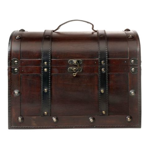 Medium Sized Wooden Chest 