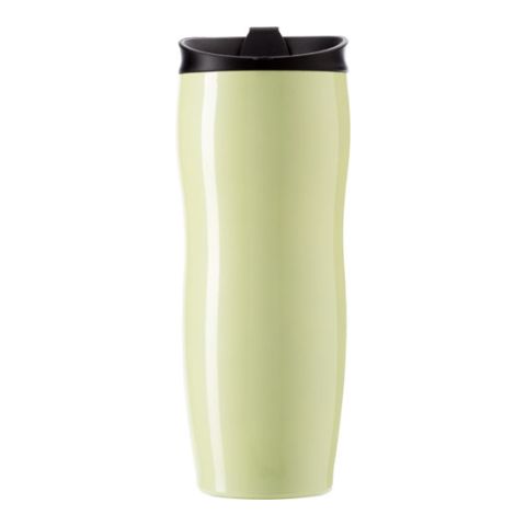 Stainless Steel, Double Walled Vacuum Travel Mug Yellow | 1-Colour Pad Print