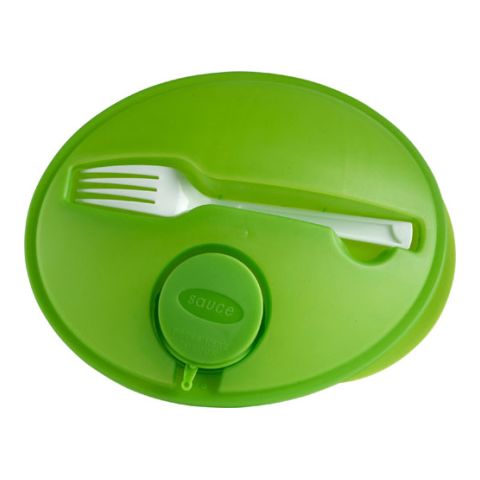 Oval Shaped Salad Box Light Green | Without Branding