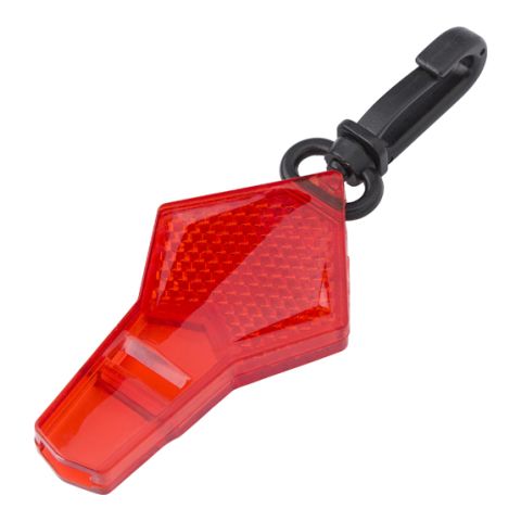 Plastic Transparent Whistle Red | Without Branding