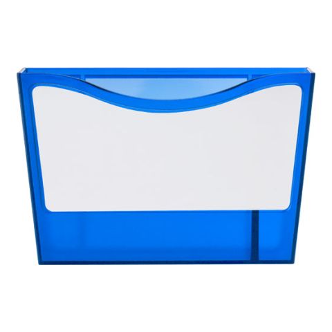 Plastic Container, With Two Magnets, &amp; Erasable Marker Medium Blue | Without Branding