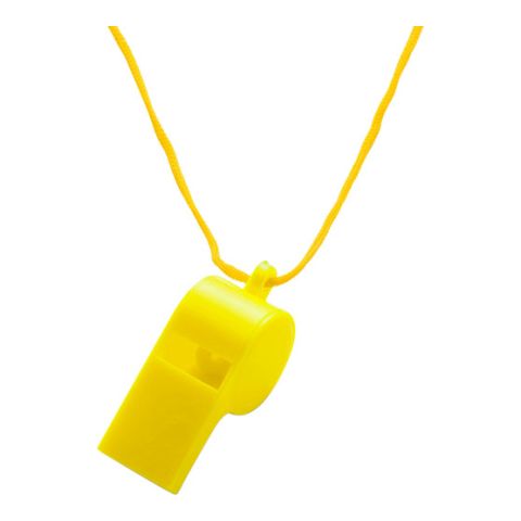 Plastic Whistle Yellow | Without Branding