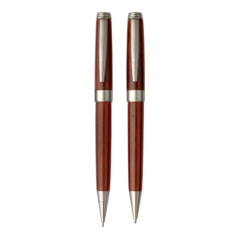 Rosewood Pen Set Brown | 1-Colour Screen Print