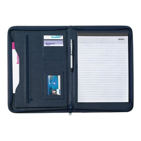 A4 Conference Folder Medium Blue | 1-Colour Pad Print