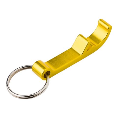 Key Ring &amp; Bottle Opener Yellow | Without Branding