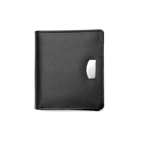 Bonded Leather Wallet Black | 1-Colour Pad Print