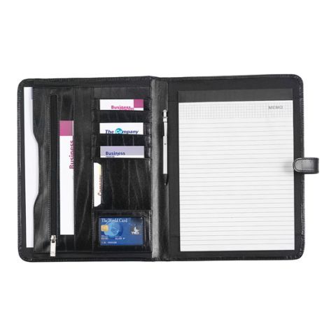 A4 Folder, excl. Pad, Item 8400 Black | 1-Colour Pad Print