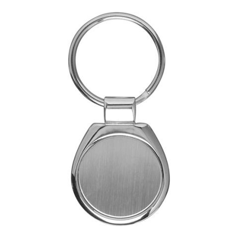 Round Metal Key Holder  Silver | Without Branding