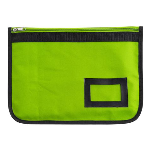 Zipped Document Case Light Green | Without Branding