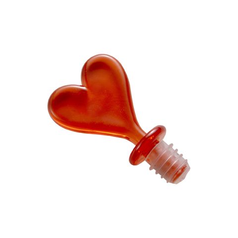 Heart Shaped Bottle Stopper Red | Without Branding