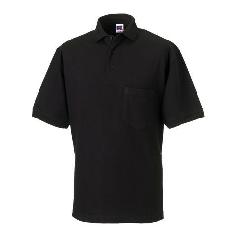 Workwear Pocket Polo Black | No Branding