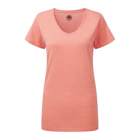 HD T-Shirt with V-Neck for Women Pink | No Branding