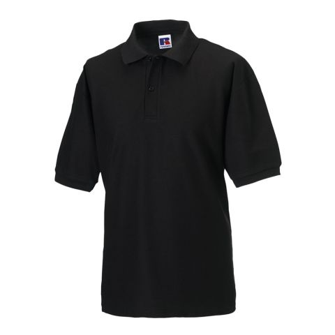 Classic Polo made out of mixed Fabric Black | No Branding