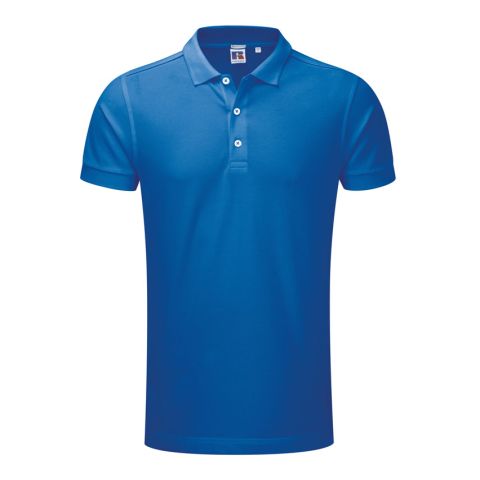 Russell Men&#039;s Stretch Polo Medium Blue | No Branding