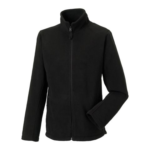 Outdoor Fleece with Zipper Men Black | No Branding