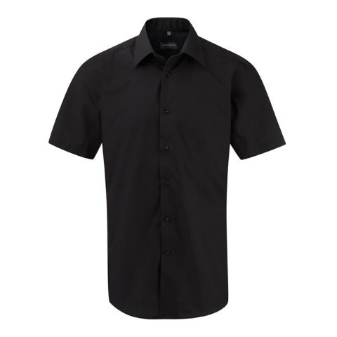 Short Sleeved Tapered Popeline Shirt