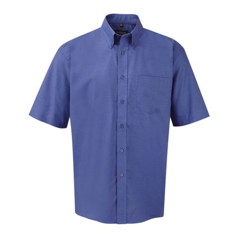 Short Sleeved Oxford Shirt Royal Blue | No Branding