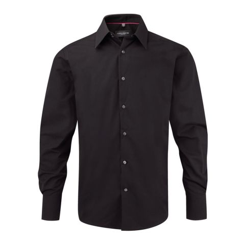 Bodycon Men&#039;s Shirt Long Sleeve Black | No Branding