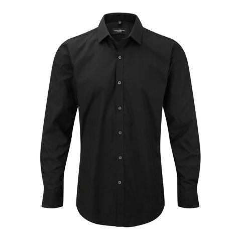 Ultimate Stretch Shirt For Men Long Sleeve Black | No Branding