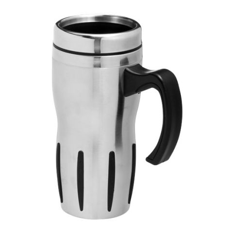 Tech Insulating Mug Black - Silver | Without Branding