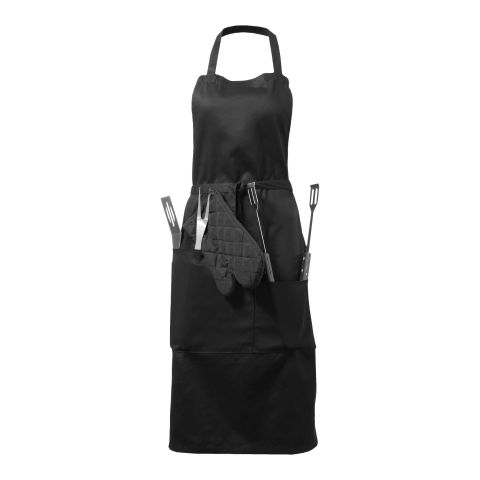 Bear BBQ Apron With Tools  Black | Without Branding