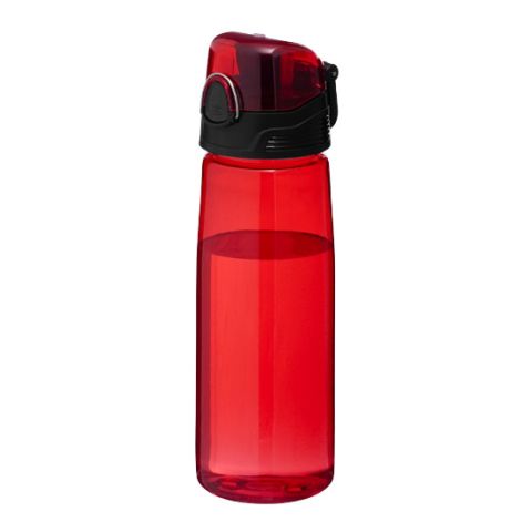 Capri Sports Bottle Transparent - Red | 3 - Colour Pad Print