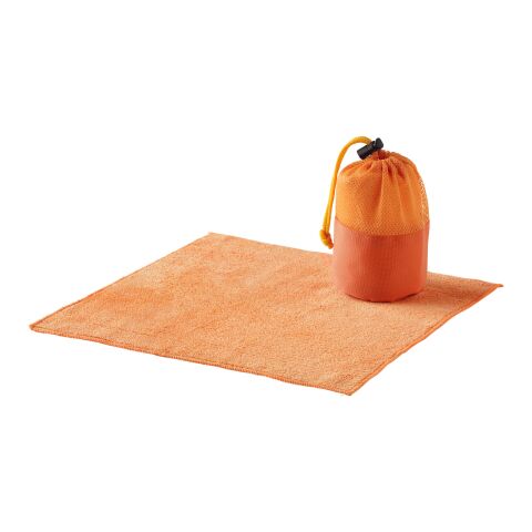 Diamond Car Cleaning Towel &amp; Pouch Orange | Without Branding