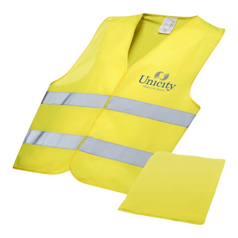 Professional Safety Vest In Pouch Yellow | Without Branding