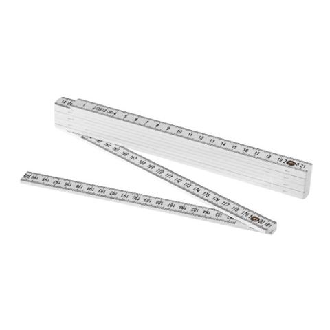 2m Foldable Ruler White | Without Branding