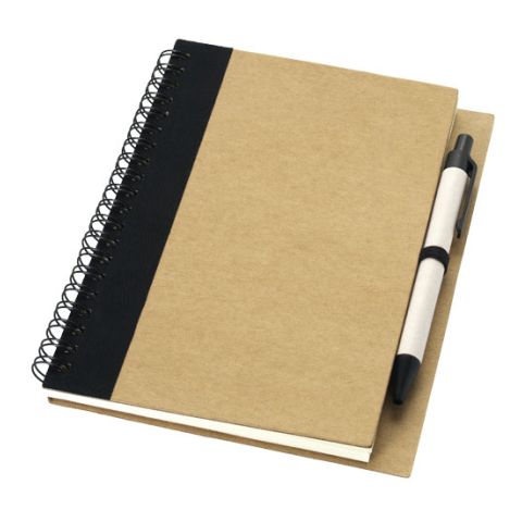 Priestly Notebook With Pen Black | 1 Colour Pad Print