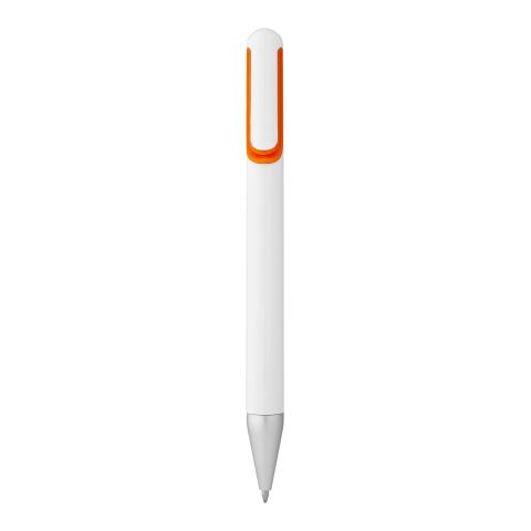 Nassau Ballpoint White - Orange | Without Branding