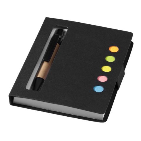 Reveal coloured sticky notes booklet with pen