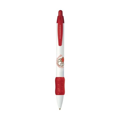 BIC Wide Body Grip Ball pen White - Red | Without Branding | Without Branding