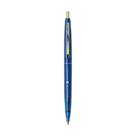BIC Ecolutions Clic Gold Clear Ball pen Medium Blue - Gold | Without Branding