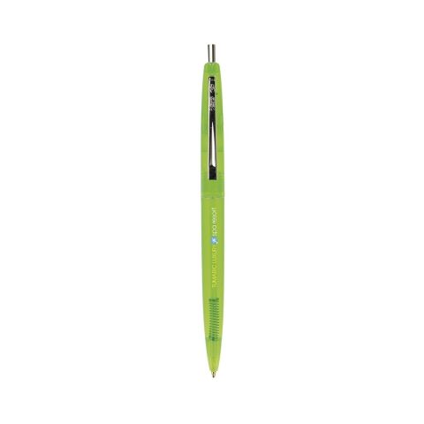 BIC Ecolutions Clic Clear Ball pen Transparent - Green | Without Branding