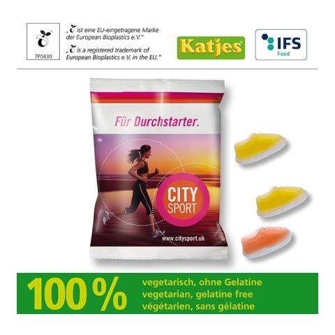 Jogger Gums, Katjes with compostable bag