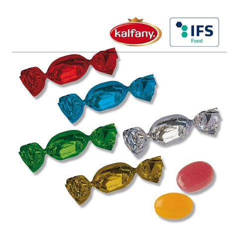 Fruit candies in standard wrapper Standard Colours