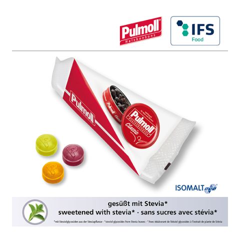 Promo-Peak with Pulmoll throat candies 1C Digital Print