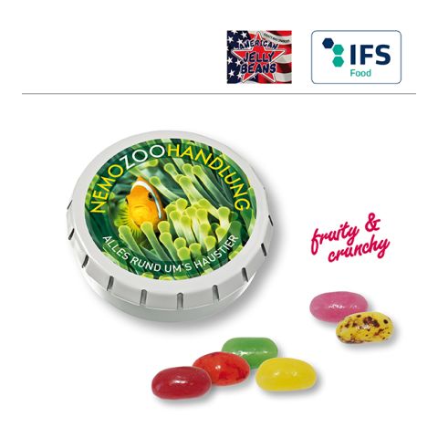 SUPER MINI CLICK CLACK tin with American Jelly Beans 4C Digital Print