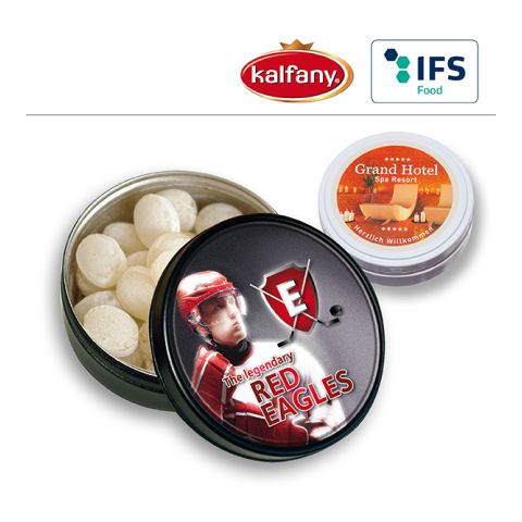 Black or White tin with Kalfany Ice candies 3C Digital Print