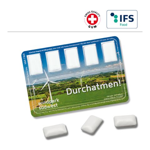 Smart Card with chewing gum 1C Digital Print