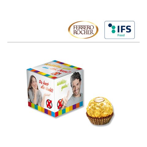 Mini Promo Cube with Ferrero Rocher 1-4C Digital Print